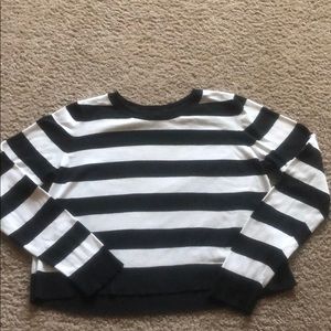 Black and White Striped Sweater